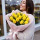 Букет 15 желтых тюльпанов