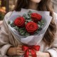 Букет 3 красивые розы