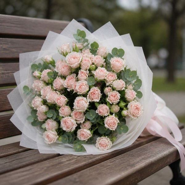 Букет из 10 кустовых роз