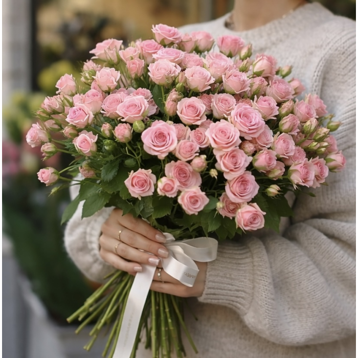 Кустовая роза 1 штука