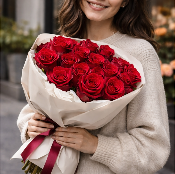17 голландских роз