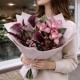 Букет 3 орхидеи с каллами