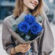 Букет 3 синие розы