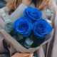 Букет 3 синие розы