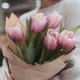 Букет 5 розовых тюльпанов
