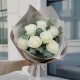 Букет из 7 роз и эвкалипта