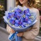 Букет 7 синих орхидей