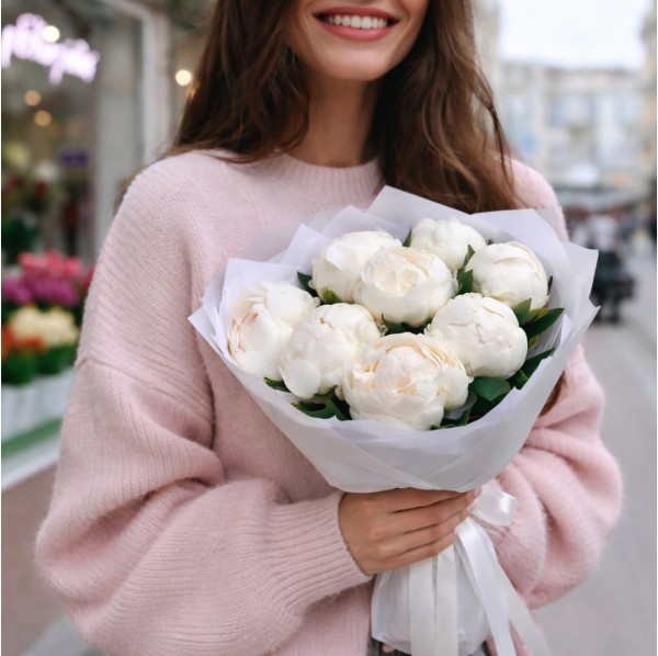 9 воздушных пионов