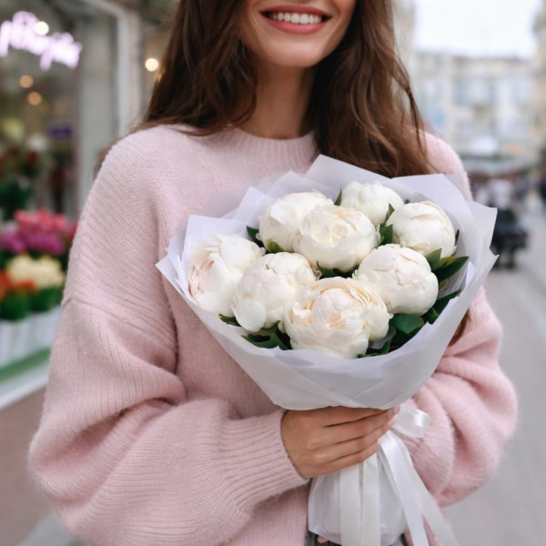 9 воздушных пионов