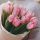 Букет из 13 розовых тюльпанов