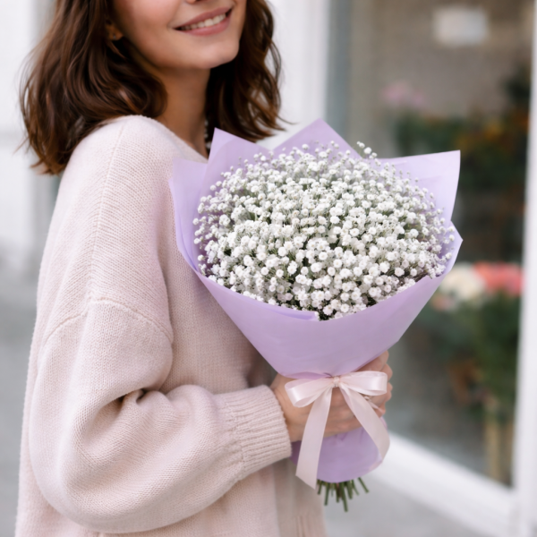 Маленький букет гипсофилы