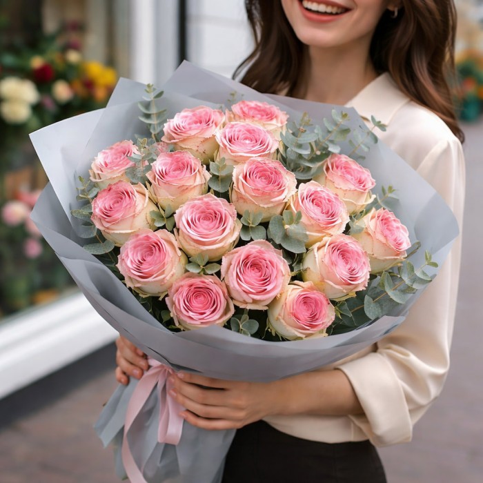 Букет 17 роз Эсперанса