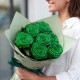 Букет 7 зеленых роз