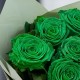 Букет 7 зеленых роз
